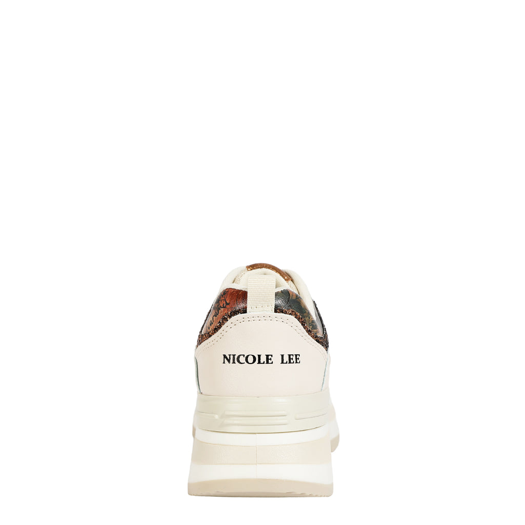 TS23107 | Zapatillas de plataforma con detalles de brillo | Virtual Friend