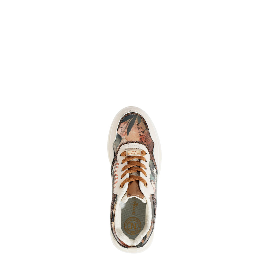 TS23107 | Zapatillas de plataforma con detalles de brillo | Virtual Friend